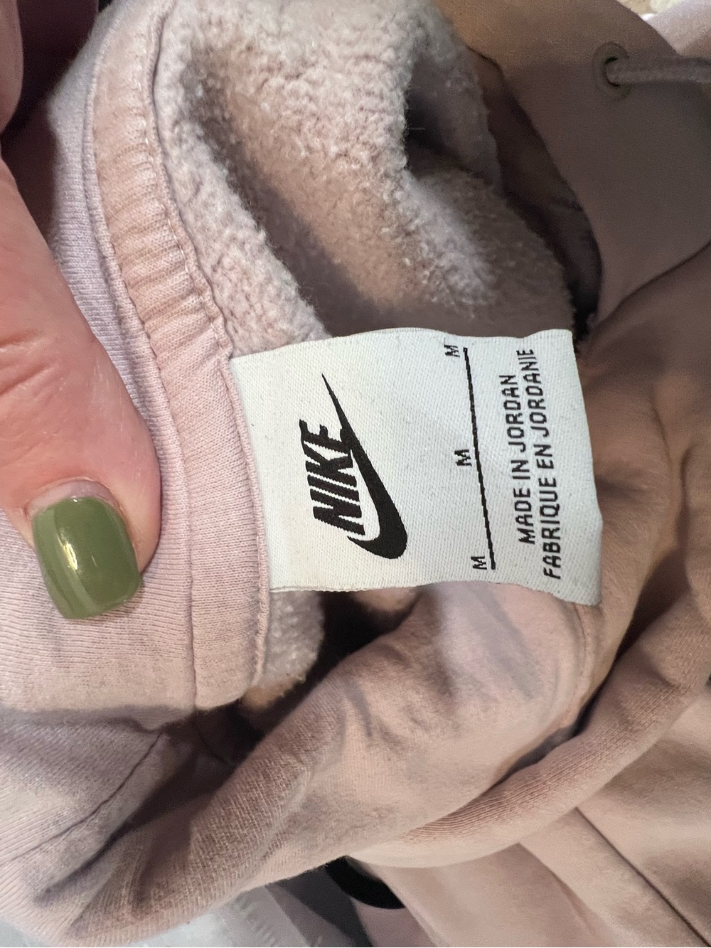 Nike Women's Light Pink Fleece Hoodie and Joggers Set - Picture 4 of 6